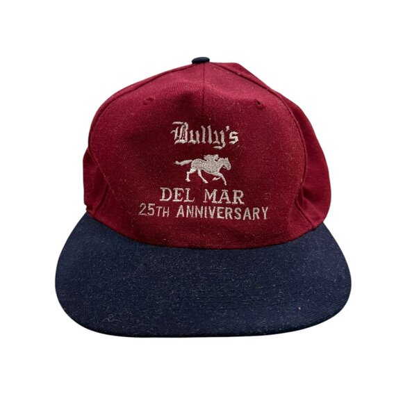 Vintage Bully’s Del Mar 25th Anniversary snap back baseball cap cotton 1990s - Picture 1 of 5